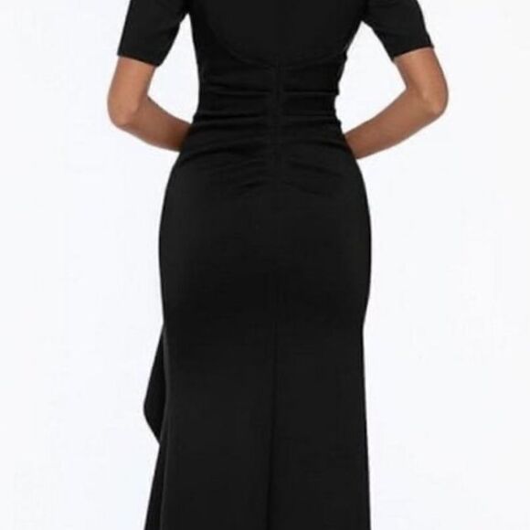 XSCAPE Black SCUBA Ruched NWT Size 16 - Picture 6 of 15